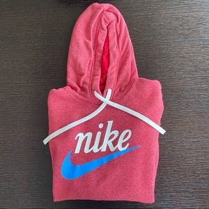 Nike red hoodie